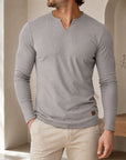 Mivanity Men's Casual V-Neck Base Layer T-Shirts