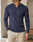 Mivanity Men's Casual V-Neck Base Layer T-Shirts
