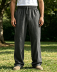 Mivanity Men's Comfortable Linen Loose Casual Breathable Trousers