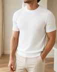 Mivanity Men's Cool-Feel Knit T-Shirts