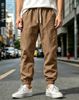 Mivanity Men's Cotton and Linen Casual Breathable Pants