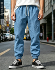 Mivanity Men's Cotton and Linen Casual Breathable Pants