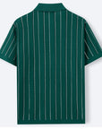 Mivanity Men's Daily Casual Striped Polo Shirts