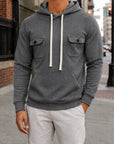 Mivanity Men's Everyday Comfort Fleece Cargo Sweatshirts