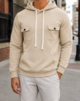 Mivanity Men's Everyday Comfort Fleece Cargo Sweatshirts