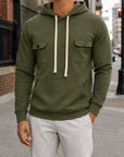 Mivanity Men's Everyday Comfort Fleece Cargo Sweatshirts