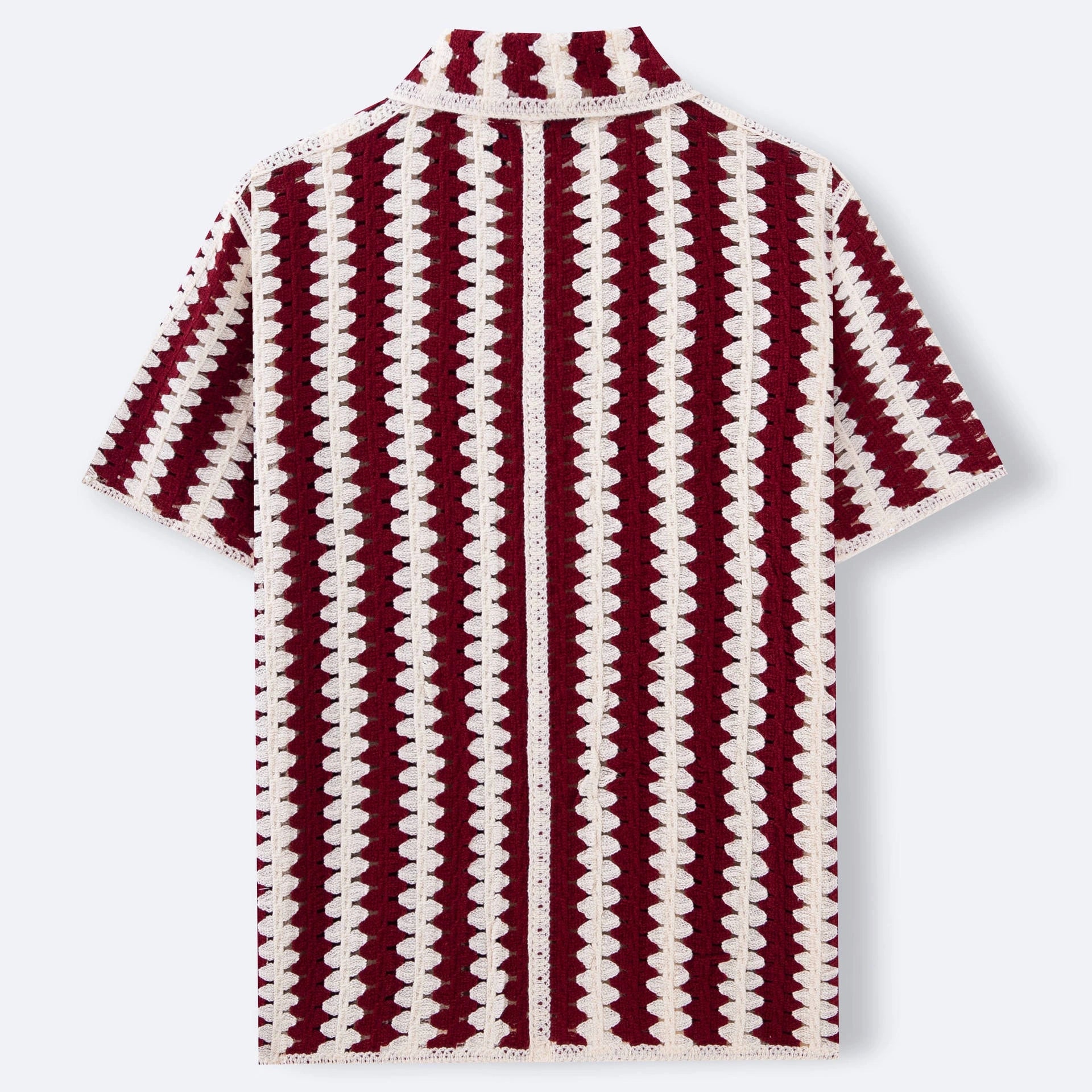 Mivanity Men's French Vintage Knit Polo Shirts