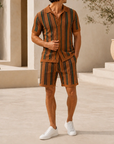 Mivanity Men's Knit Casual 2-Piece Sets