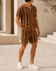 Mivanity Men's Knit Casual 2-Piece Sets
