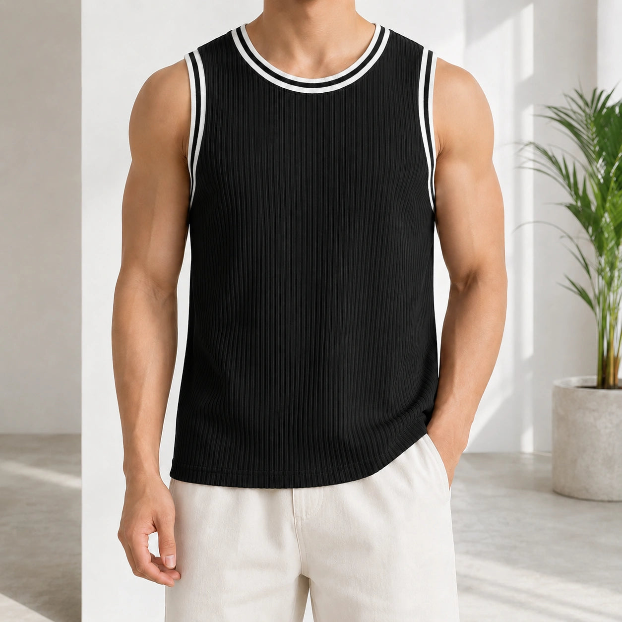 Mivanity Men's Lightweight Daily Sports Wear Workout Tank Tops