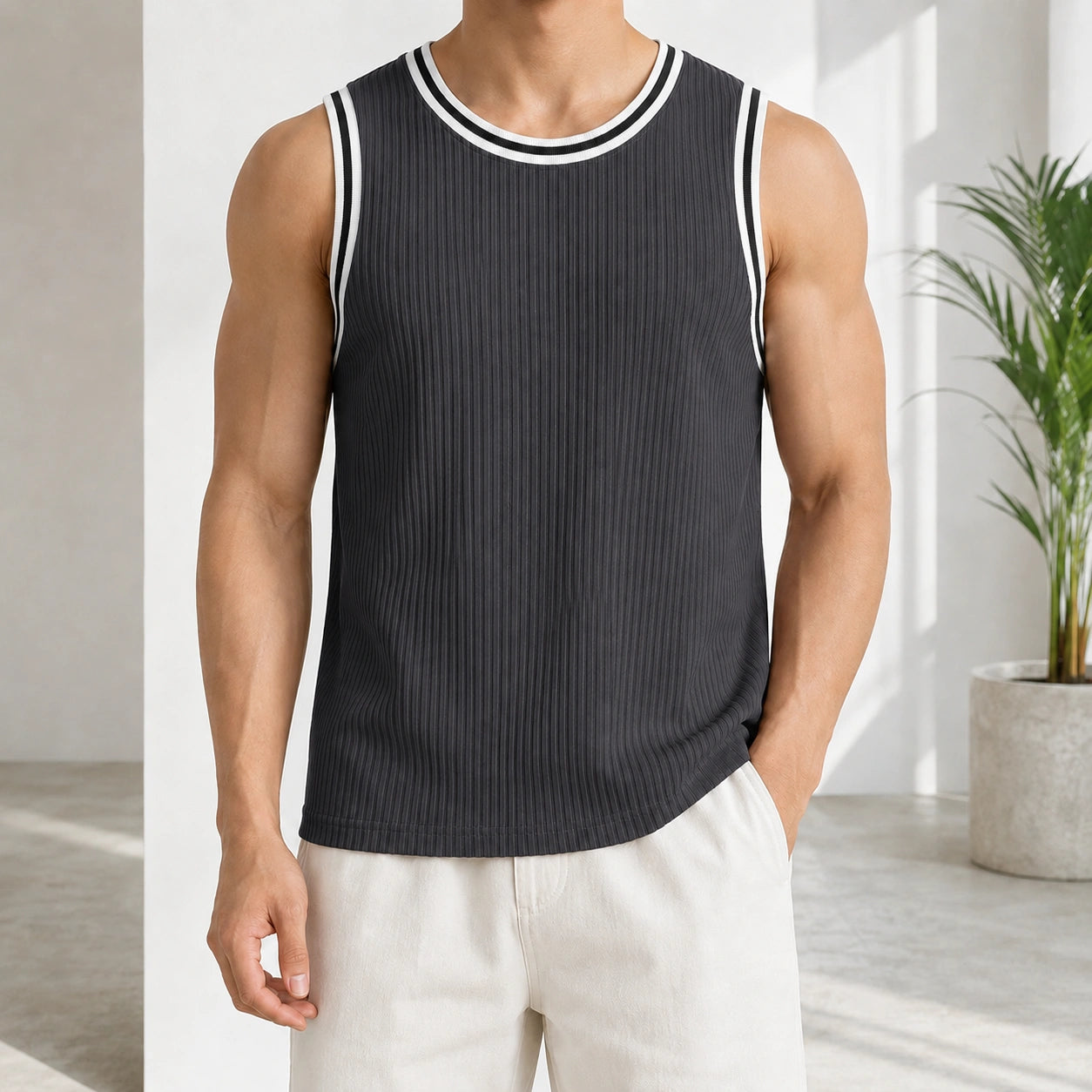 Mivanity Men's Lightweight Daily Sports Wear Workout Tank Tops