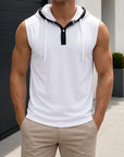 Mivanity Men's Lightweight Frayed Edge  Tank Tops