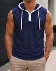 Mivanity Men's Lightweight Frayed Edge  Tank Tops