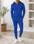 Mivanity Men's Lightweight Hooded T-Shirt Pants Sets