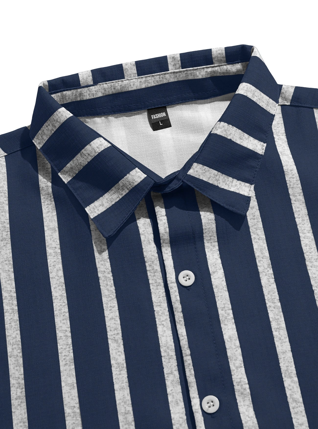 Mivanity Men's Lightweight Linen Blend Striped Shirts