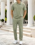 Mivanity Men's Lightweight Linen T-Shirt Pants Sets