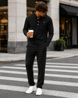Mivanity Men's Lightweight Long-Sleeve T-Shirt Pants Sets