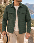 Mivanity Men's Lightweight Quilted Shirt Jackets