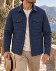 Mivanity Men's Lightweight Quilted Shirt Jackets