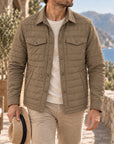 Mivanity Men's Lightweight Quilted Shirt Jackets