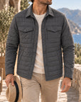 Mivanity Men's Lightweight Quilted Shirt Jackets