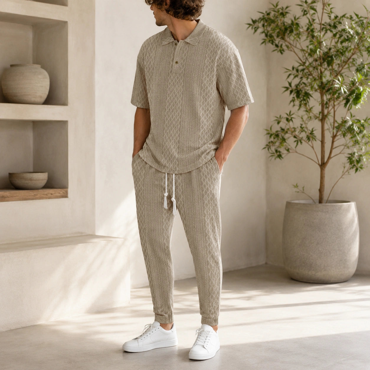 Mivanity Men's Lightweight T-Shirt Pants Sets