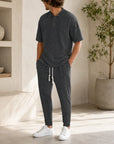 Mivanity Men's Lightweight T-Shirt Pants Sets