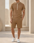 Mivanity Men's Lightweight T-Shirt Shorts Sets