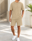 Mivanity Men's Lightweight T-Shirt Shorts Sets