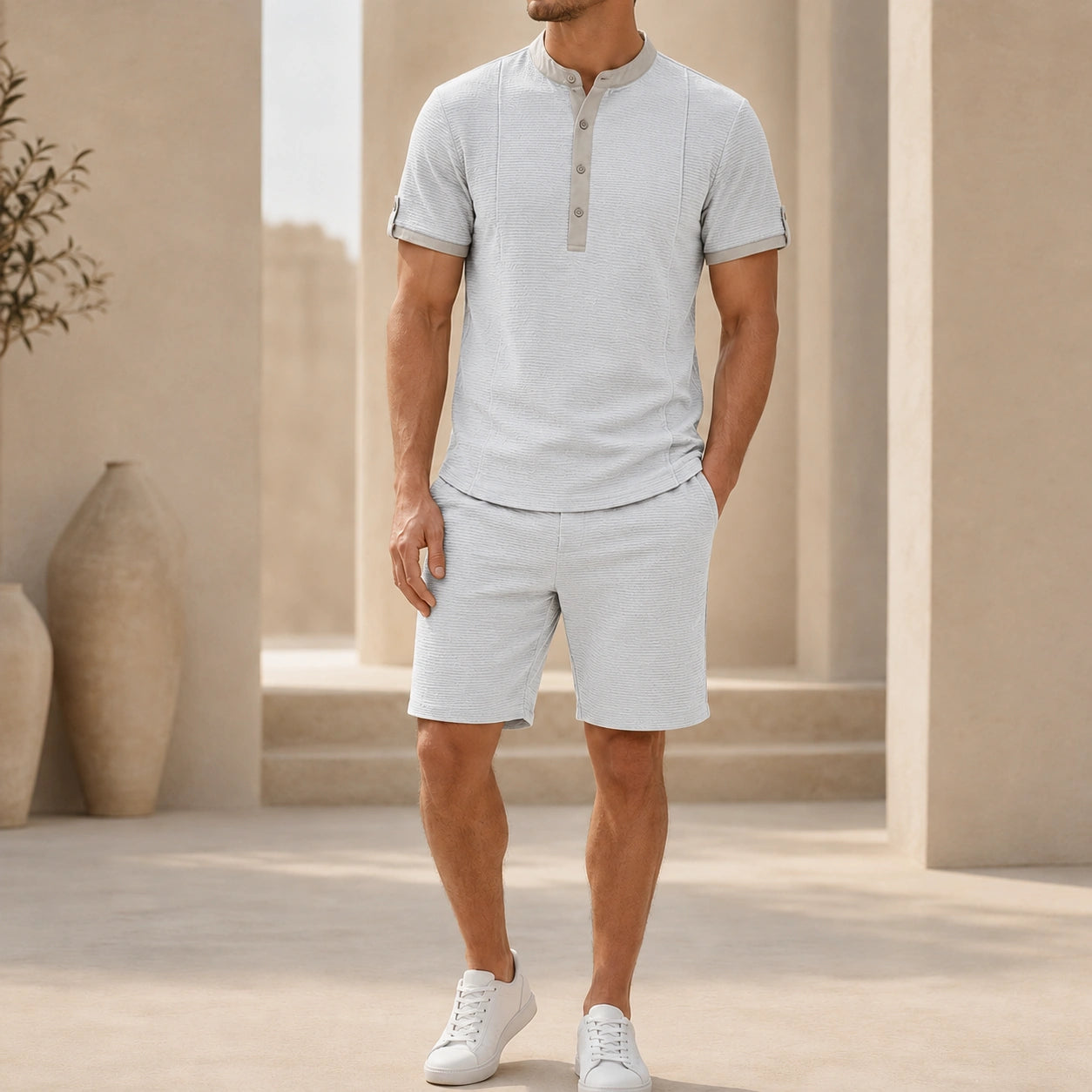 Mivanity Men's Lightweight T-Shirt Shorts Sets