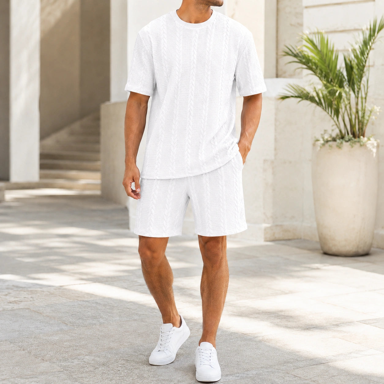 Mivanity Men's Lightweight T-Shirt Shorts Sets