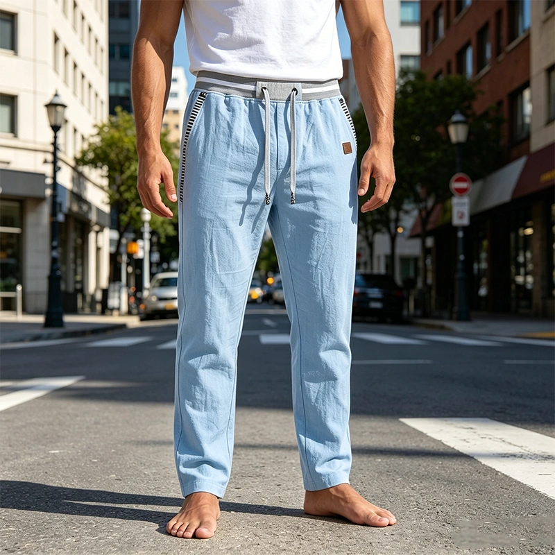 Mivanity Men's Linen Pants Summer Pants