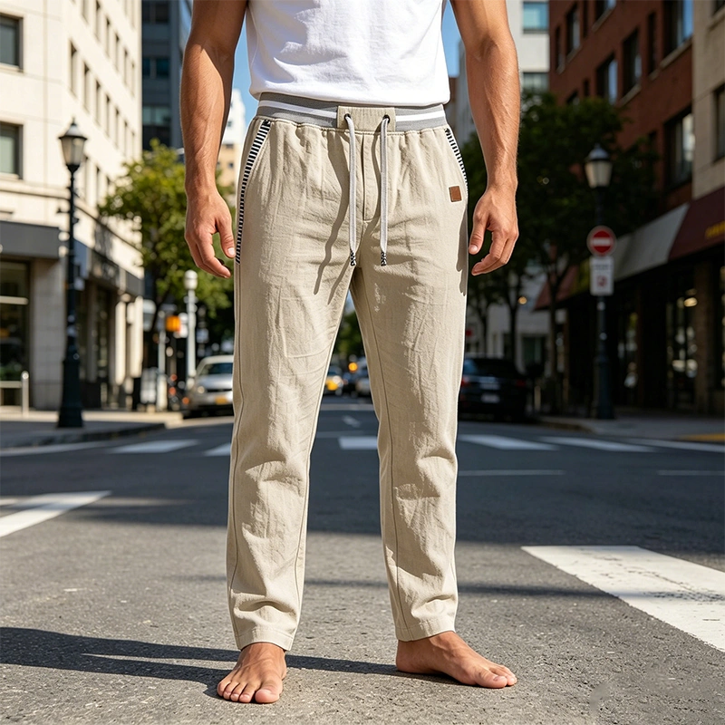 Mivanity Men's Linen Pants Summer Pants