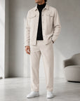 Mivanity Men's Long-Sleeve Jacket Long Pants 2-Piece Autumn Sets