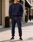 Mivanity Men's Long-Sleeve Jacket Long Pants 2-Piece Sets