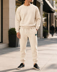 Mivanity Men's Long-Sleeve Jacket Long Pants 2-Piece Sets