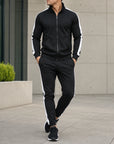 Mivanity Men's Long-Sleeve Jacket Long Pants 2-Piece Winter Sets