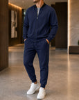 Mivanity Men's Long-Sleeve Jacket Long Pants 2-Piece Winter Sets