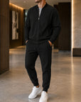 Mivanity Men's Long-Sleeve Jacket Long Pants 2-Piece Winter Sets