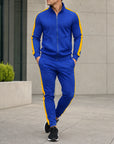 Mivanity Men's Long-Sleeve Jacket Long Pants 2-Piece Winter Sets