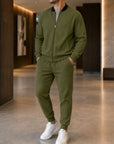 Mivanity Men's Long-Sleeve Jacket Long Pants 2-Piece Winter Sets