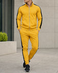 Mivanity Men's Long-Sleeve Jacket Long Pants 2-Piece Winter Sets
