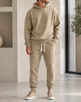 Mivanity Men's Loose-Fit Sportswear Hoodie Pants 2-Piece Sets
