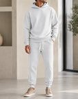 Mivanity Men's Loose-Fit Sportswear Hoodie Pants 2-Piece Sets