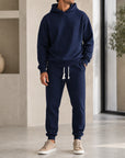 Mivanity Men's Loose-Fit Sportswear Hoodie Pants 2-Piece Sets