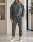Mivanity Men's Loose-Fit Sportswear Hoodie Pants 2-Piece Sets