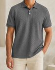 Mivanity Men's Patchwork Detail Short-Sleeve Shirts
