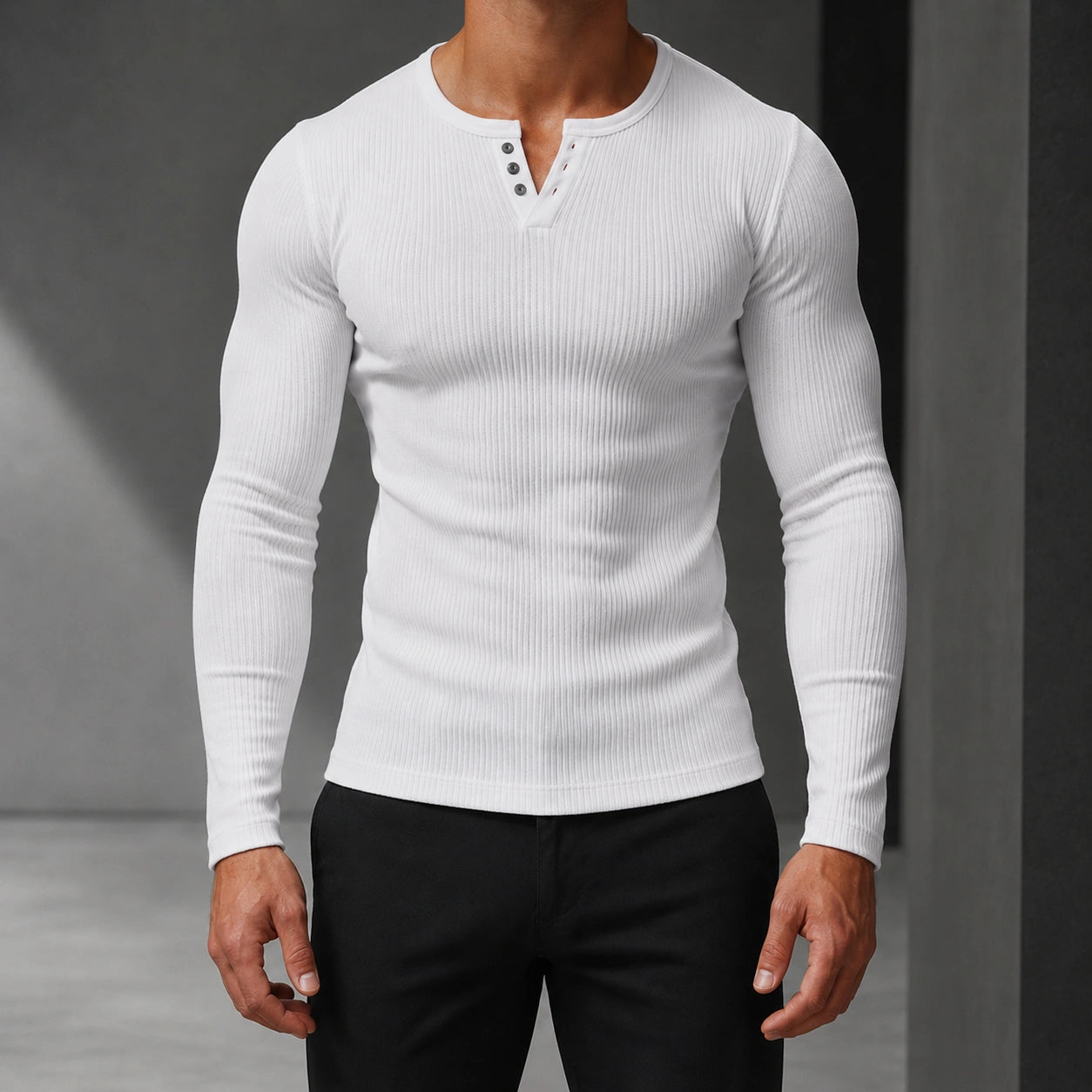 Mivanity Men's Plus Size V-Neck Solid Color Casual T-Shirts