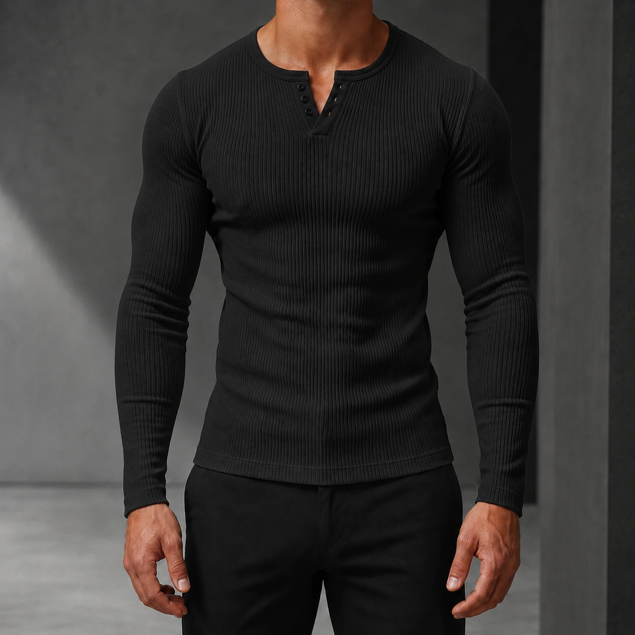 Mivanity Men's Plus Size V-Neck Solid Color Casual T-Shirts