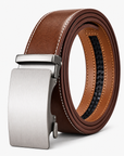 Mivanity Men's Premium Leather Belt with Automatic Buckle